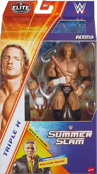 WWE ELITE COLLECTION SUMMERSLAM ACTION FIGURE TRIPLE H (BAF: SUMMERSLAM 2004 - WILLIAM REGAL) 15 CM